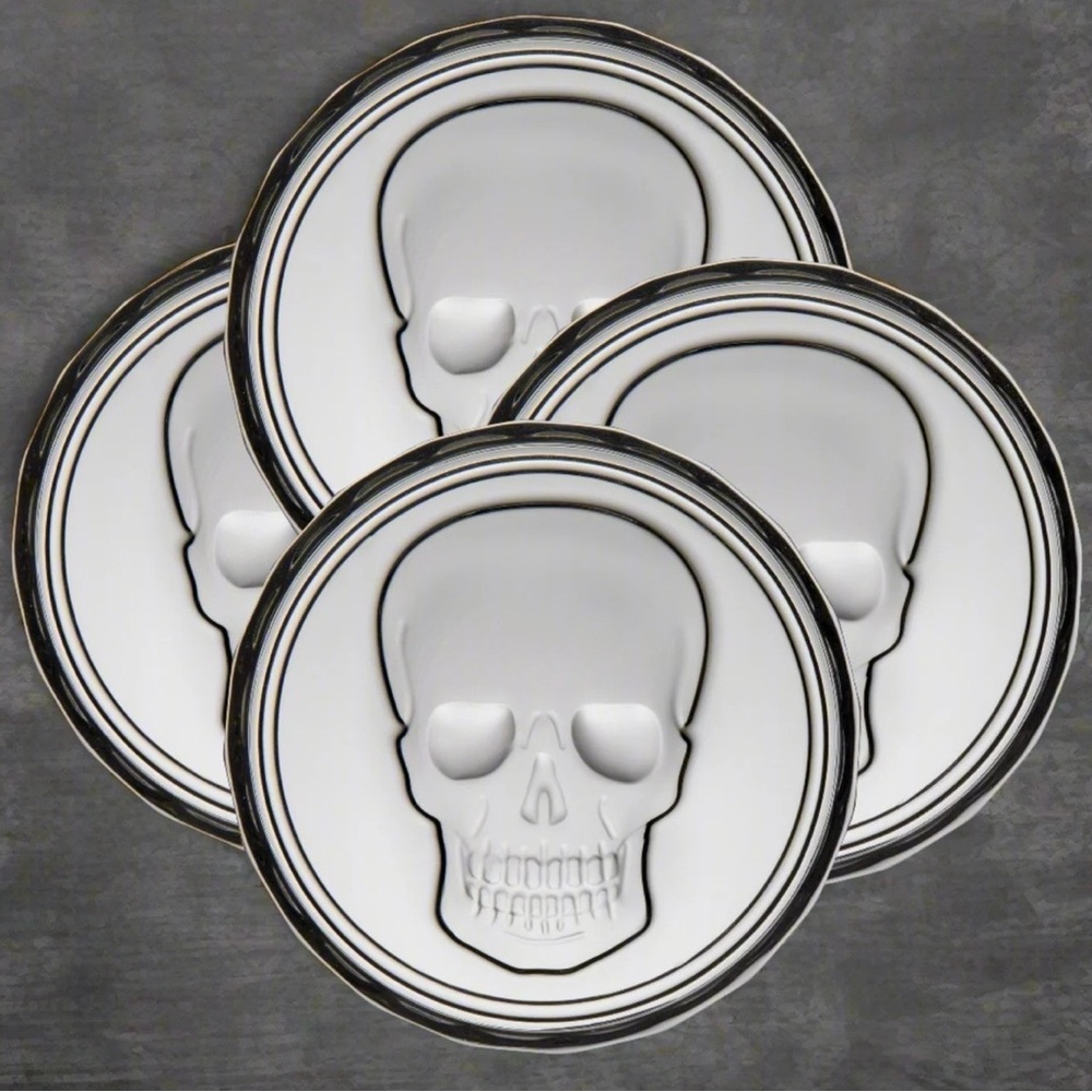 Skull Stackable Coaster Set 4 pieces - Picture 5 of 5